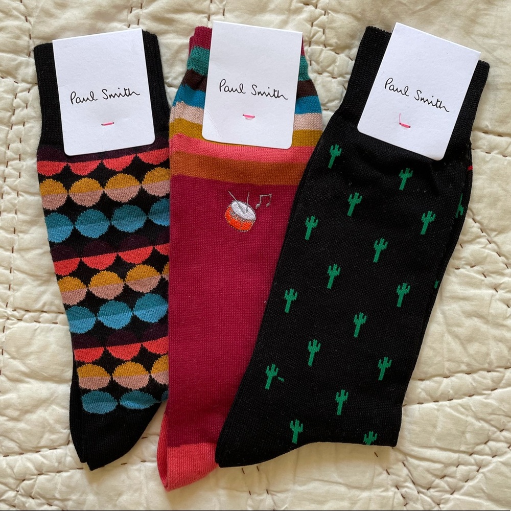 Paul Smith Men’s Colorful Socks Bundle of 3